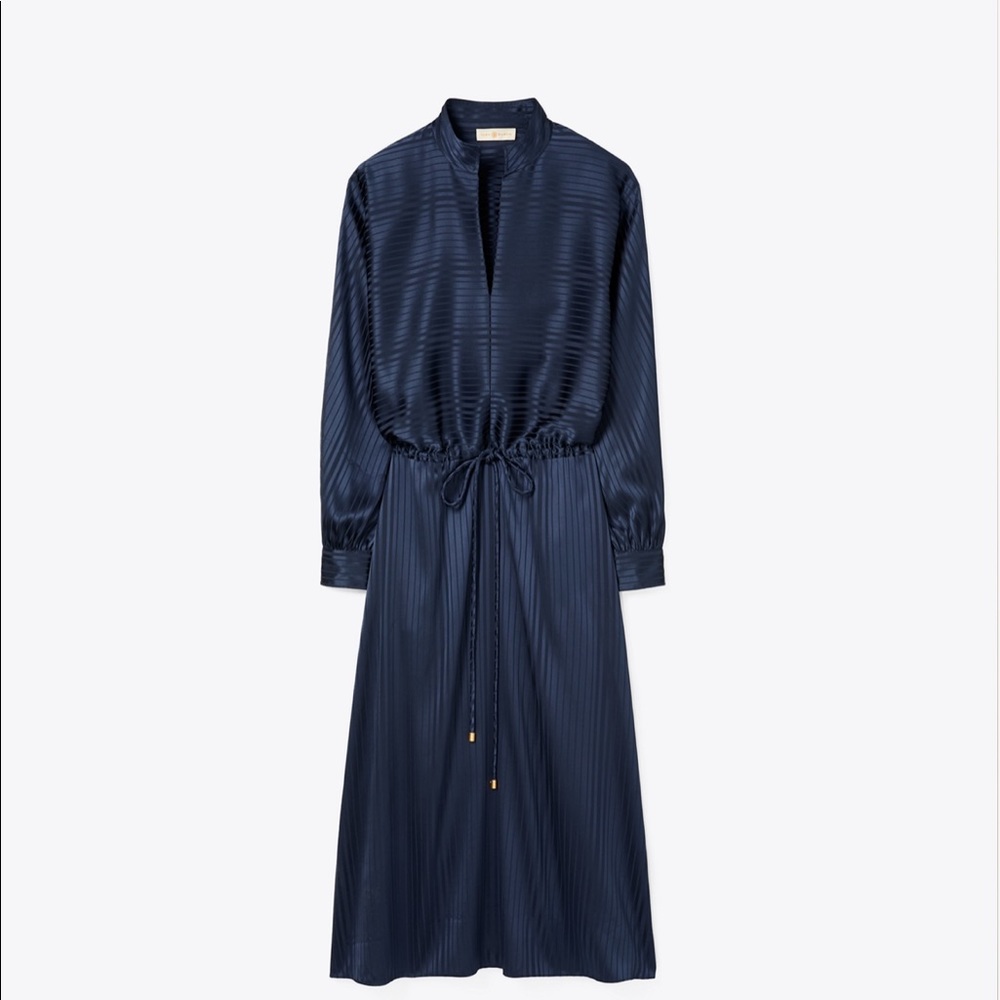 Tory Burch Blue Satin Dress